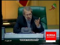واکنش لاریجانی به عصبانیت رسایی