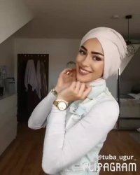 آموزش مدل زیبا برای روسری