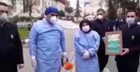 واکنش جالب رئیس بیمارستان فوق تخصصی هاجر تهران به حضور خادمیاران امام رضا علیه السلام در بیمارستان کرونایی ها