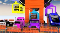 کارتون ماشین بازی : پارکینگ چرخ و فلکی با رنگ های مخصوص هر ماشین