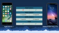 مقایسه فنی گوشی آیفون 7 و شیائومی نوت 6 پرو