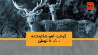 گوشت آهوی شکار نشده , 700 هزار تومان!
