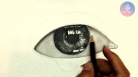 آموزش نقاشی چهره - طراحی قدم به قدم چشم