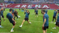 تمرینات تیم ملی اسپانیا قبل از تقابل با بوسنی