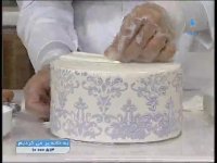 آموزش کیک روکش شده با فوندانت