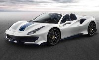 نمای نزدیک از خودروی FERRARI 488 PISTA