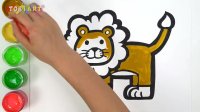 آموزش نقاشی به کودکان - شیر جنگل
