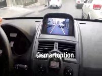 دوربین دنده عقب اکتیو بر روی دی وی دی فابریک مگان