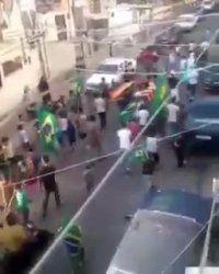 تشییع جنازه آلمان توسط هواداران برزیل