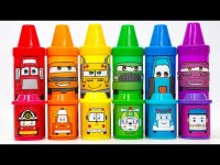 کارتون خمیر بازی ماشین مک کویین : ماشین رنگی های مک کویین