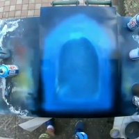 نقاشی خلاقانه با اسپری!