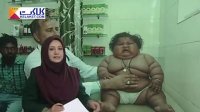 سنگین ترین دختر بچه 8 ماهه با بیش از 17 کیلو وزن !
