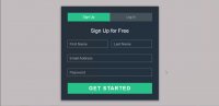 طراحی فرم ثبت نام و ورود با استفاده از html, css و jQuery