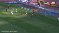 خلاصه بازی ناپولی 3-1 بولونیا (سوپرگل مرتنس)
