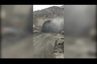 نخستین تصاویر از ریزش تونل آزادراه تهران - شمال