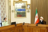 دیدار فرمانده نیروی انتظامی با رئیس دستگاه قضا