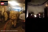 حضور نیروهای ارتش برای مهار آتش سوزی بازار تبریز