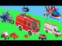 بازی های ماشین بازی : ماشین زباله , موتور و ماشین پلیس , مک کویین , برج مراقبت هواپیما