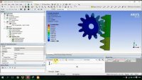 تحلیل دو بعدی چرخ دنده در انسیس Ansys Workbench