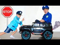 ماشین پلیس اسباب بازی بزرگ : ماشین بازی پسرانه با سنیا