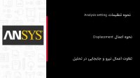 مدلسازی کشش و رها کردن در نرم افزار Ansys