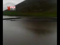 زیر آب رفتن زمین های کشاورزی بیستون!