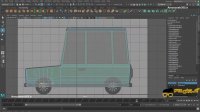 مدلسازی چرخ ماشین با ورتکس ها در نرم افزار مایا 2018 (Autodesk Maya 2018)