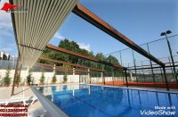 حقانی09380039391_جدیدترین پوشش سقف متحرک کافی شاپ _سقف بازشو حیاط رستوران