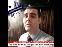 من اینجا میام واسه اینکه بهتون درس بدم | So that