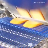 خط برش کالباس در کارخانه