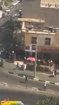 آتش سوزی در پاساژ کوروش