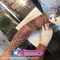 تاتو چشم و عقاب روی بازو