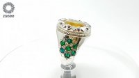 انگشتر یاقوت زرد مردانه کد R199