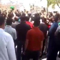 تجمع مردم خرمشهر در اعتراض به بی آبی