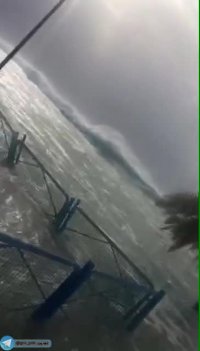 صحنه ای دیگر از شبه سونامی در بوشهر