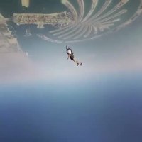 پرش از هلیکوپتر بر فراز دبی