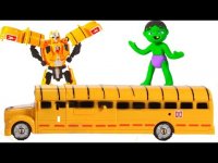 برنامه کودک السا و انا : ساخت ترنسفورمرز با اتوبوس مدرسه