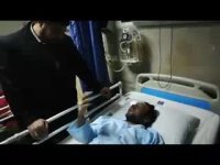 عیادت سرزده دکتر کولیوند از تکنسین مجروح بندرعباسی