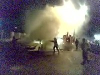 انفجار پژو 207 در بلوار پرستار کرمان