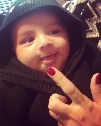 تصاویری از فرزند نوزاد بنیامین