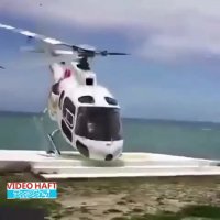 مهارت خلبان هلیکوپتر در جریان باد مخالف