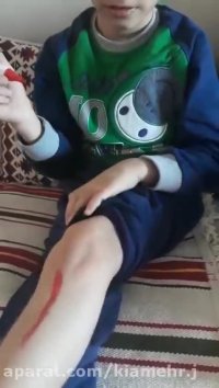 بازیگر کودک.گریم قبل از اتود زنی