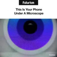 تلفن همراه زیر میکروسکوپ