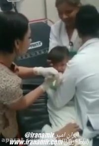 این بچه یه سکه قورت داده ببینید پزشک چطور اونو درمیاره !