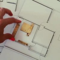 چیدمان فضای پلان با ماکت دوبعدی