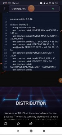 قرارداد هوشمند ترون هاب