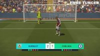 صحنه پنالتی  بازی PES 2018 - چلسی و برنلی