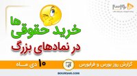 گزارش روز بورس و فرابورس 10دی با مجتبی سلطانی