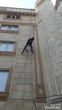 پیچ کردن نما , پیچ کردن سنگ نما بدون داربست و راپل