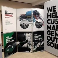 غرفه سبز شرکت فکور مغناطیس اسپادانا برای شرکت در نمایشگاه سیرجان